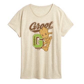 Women's Marvel Guardians of the Galaxy Groot Collegiate Graphic Tee