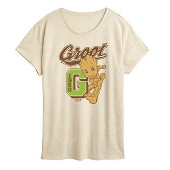 Women's Marvel Guardians of the Galaxy Groot Collegiate Graphic Tee