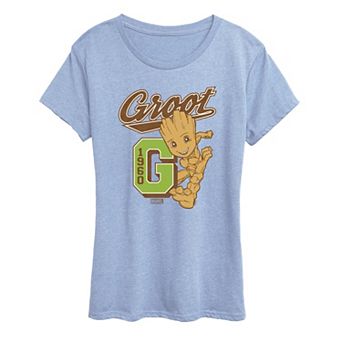 Women's Marvel Guardians of the Galaxy Groot Collegiate Graphic Tee