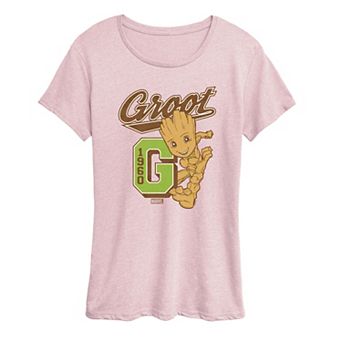 Women's Marvel Guardians of the Galaxy Groot Collegiate Graphic Tee