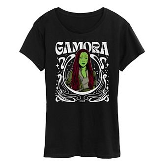 Women's Marvel Guardians of the Galaxy Gamora Nouveau Floral Graphic Tee