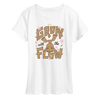 Women's Marvel Guardians of the Galaxy Grow With The Flow Graphic Tee