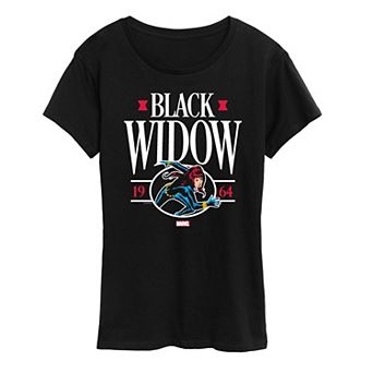 Women's Marvel Black Widow Collegiate Graphic Tee