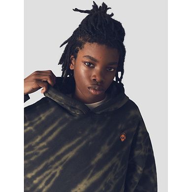 Boys 4-12 NEXT Dark Green Grunge Tie Dye 100% Cotton Hoodie