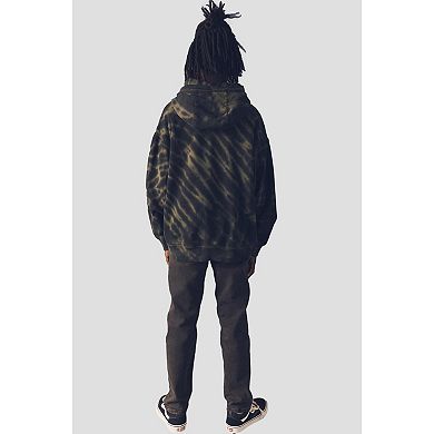 Boys 4-12 NEXT Dark Green Grunge Tie Dye 100% Cotton Hoodie