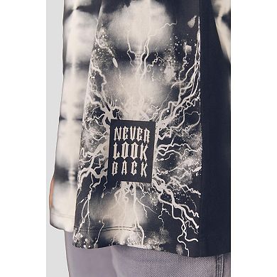 Boys 4-12 NEXT Black Tie Dye Long Sleeve Graphic 100% Cotton T-Shirt