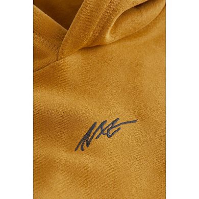 Girls 4-12 NEXT Plain Mustard Jersey Hoodie