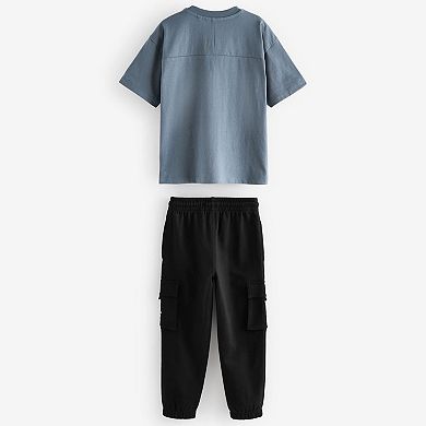 Boys 4-12 NEXT Utility Short Sleeve T-Shirt and Jogger Set