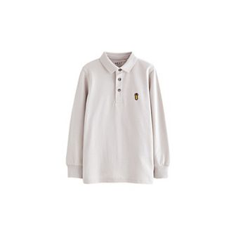 Boys 4-12 NEXT Grey Long Sleeve Polo Shirt