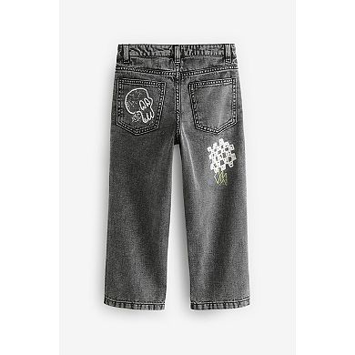 Boys 4-12 NEXT Cotton Graffiti Denim Jeans