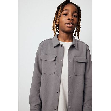 Boys 4-12 NEXT Grey Smart Jersey Shacket