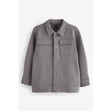 Boys 4-12 NEXT Grey Smart Jersey Shacket