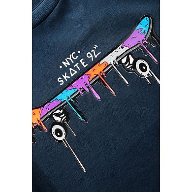 Boys 4-12 NEXT Long Sleeve Graphic 100% Cotton T-Shirt