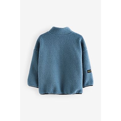 Boys 4-12 NEXT Utility Pocket Zip-Through Borg Fleece