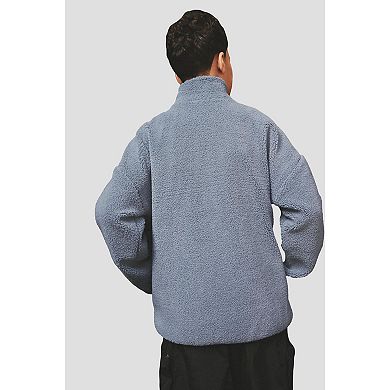 Boys 4-12 NEXT Utility Pocket Zip-Through Borg Fleece