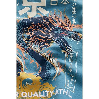Boys 4-12 NEXT Dragon Back Print Relaxed Fit Short Sleeve Graphic T-Shirt