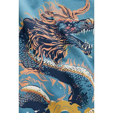 Boys 4-12 NEXT Dragon Back Print Relaxed Fit Short Sleeve Graphic T-Shirt