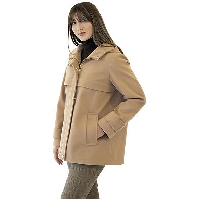 Women's Nine West Hooded Duffle Coat