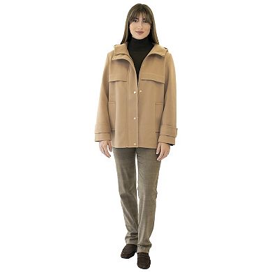 Women's Nine West Hooded Duffle Coat