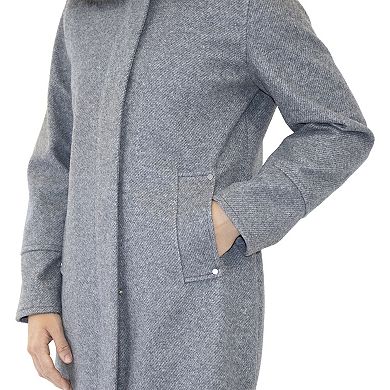 Women's Nine West Trimmed Hooded Duffle Coat