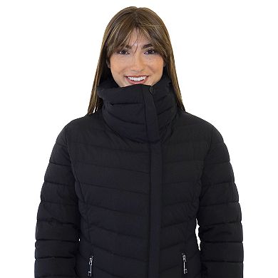Women's Nine West Midweight Quilted Puffer Jacket