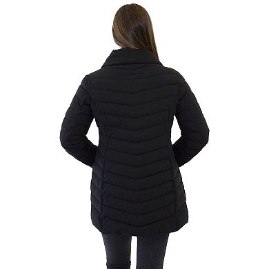 Women's Nine West Midweight Quilted Puffer Jacket