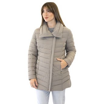 Women's Nine West Midweight Quilted Puffer Jacket