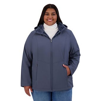 Plus Size ZeroXposur Lillian Soft Shell Jacket with Hood
