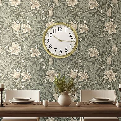 Belle Maison 20-in. Gold Wall Clock