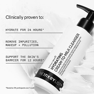 Hydrating Cream-To-Milk Cleanser with Hyaluronic Acid