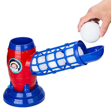 Contixo Kids Baseball Set - Automatic Launcher, 5 Balls, Backyard Fun, Boosts Batting Skills