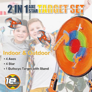 Contixo TS1 Target Axe Throwing Set