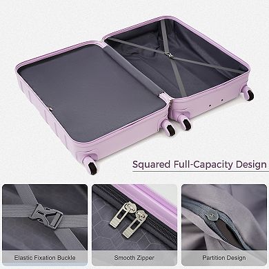 Merax Luggage Sets New Model ABS Hardshell 3pcs Clearance Luggage Spinner Wheels Suitcase