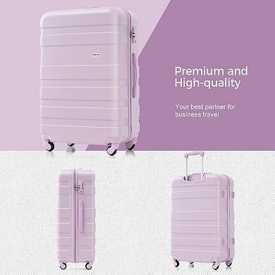 Merax Luggage Sets New Model ABS Hardshell 3pcs Clearance Luggage Spinner Wheels Suitcase