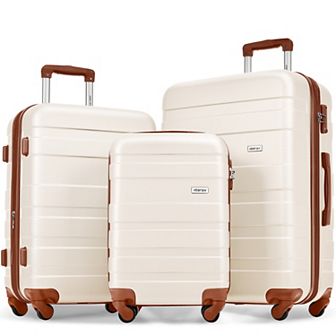 Merax Luggage Sets New Model ABS Hardshell 3 pc Clearance Luggage Spinner Wheels Suitcase