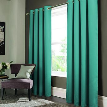 Anchorage Blackout Grommet Window Curtain Panel for Bedroom 54x84 Red