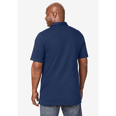 Boulder Creek by KingSize Men's Big & Tall Longer-Length Heavyweight Polo