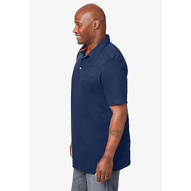 Boulder Creek by KingSize Men's Big & Tall Longer-Length Heavyweight Polo