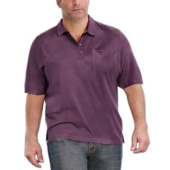 Boulder Creek by KingSize Men's Big & Tall Longer-Length Heavyweight Polo