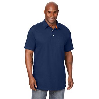 Boulder Creek by KingSize Men's Big & Tall Longer-Length Heavyweight Polo