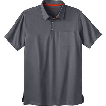 Boulder Creek by KingSize Men's Big & Tall Longer-Length Heavyweight Polo