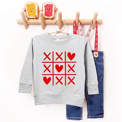 Tic Tac Heart Toddler Graphic Sweatshirt