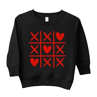 Tic Tac Heart Toddler Graphic Sweatshirt