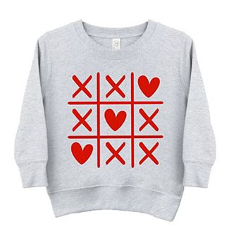 Tic Tac Heart Toddler Graphic Sweatshirt