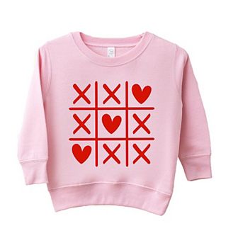 Tic Tac Heart Toddler Graphic Sweatshirt