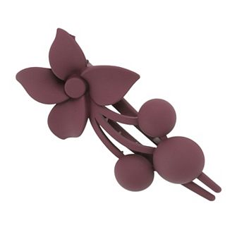 Frosted Flowers Hair Clips for Women and Girls 3.35"x1.97"x1.77" 1 pc
