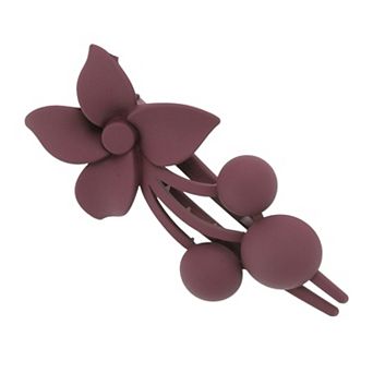 Frosted Flowers Hair Clips for Women and Girls 3.35"x1.97"x1.77" 1 pc