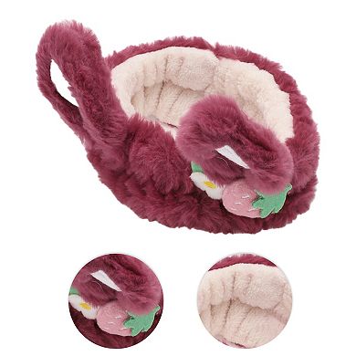 Fashion Cute Plush Washing Face Rabbit Ear Headwrap for Women 6.69"x2.36" 1 Pc