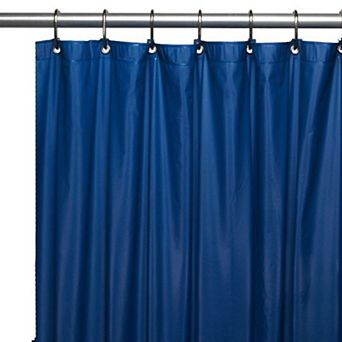 8 Gauge Vinyl Shower Curtain Liner with Weighted Magnets and Metal Grommets