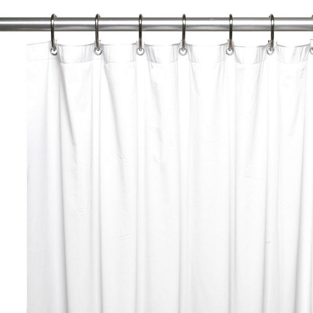 8 Gauge Vinyl Shower Curtain Liner with Weighted Magnets and Metal Grommets